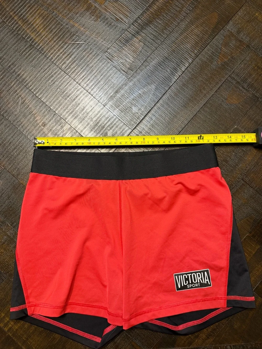 Victoria's Secret Red and Black Athletic Shorts Size M